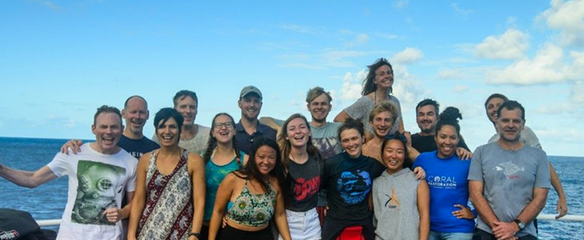 The research team of expedition Saba Bank 2018